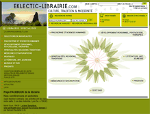 Tablet Screenshot of eklectic-librairie.com